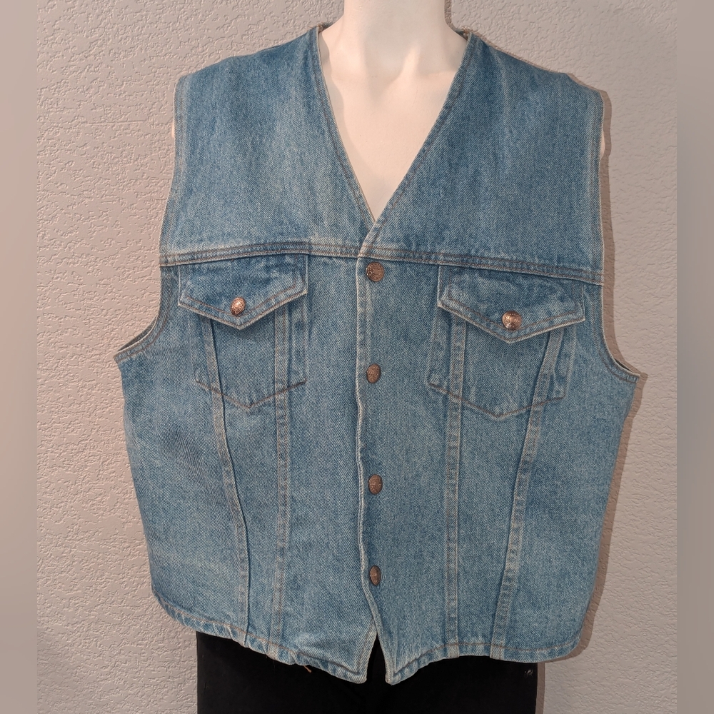 International Association Of Machinists And Aerospace Workers Denim Vest
